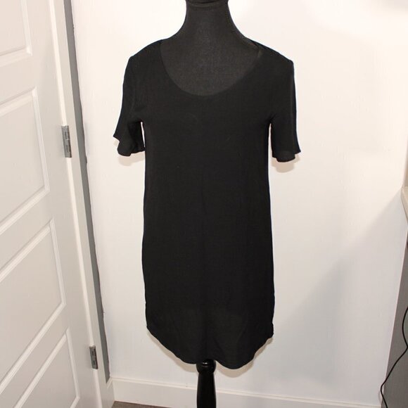 Wilfred Free Black T Shirt Midi Dress Size XXS - Picture 4 of 8